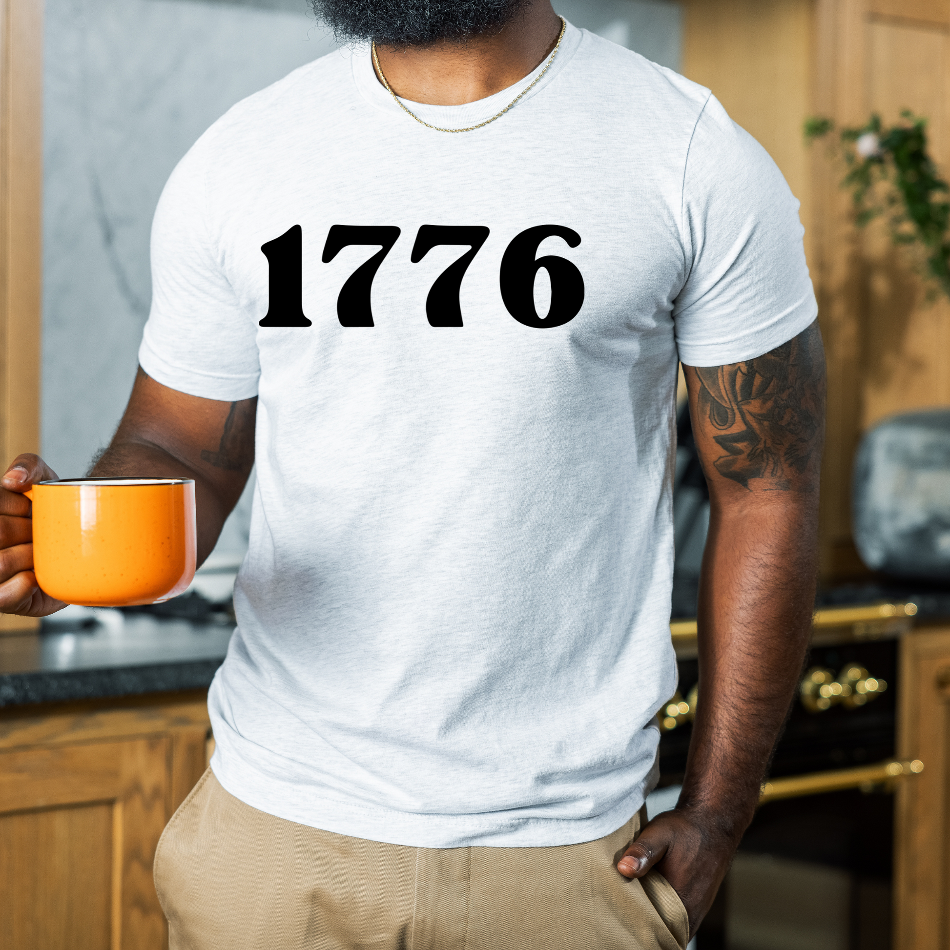 1776 ash grey unisex jersey t-shirt