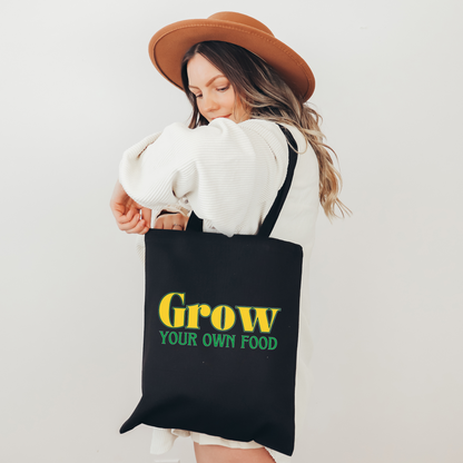 Grow Your Own Food - Cotton Canvas Tote Bag