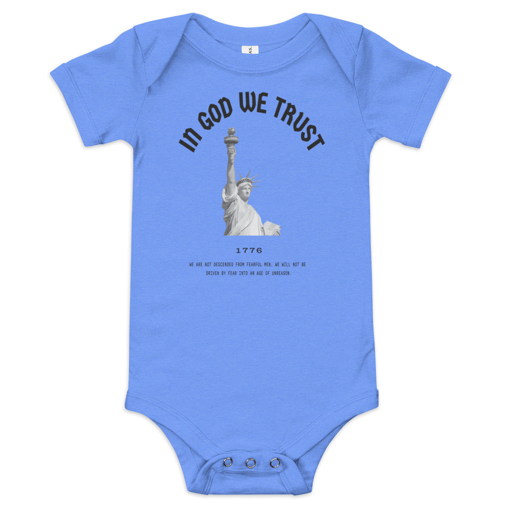 In God We Trust Lady Liberty - Baby Onesie