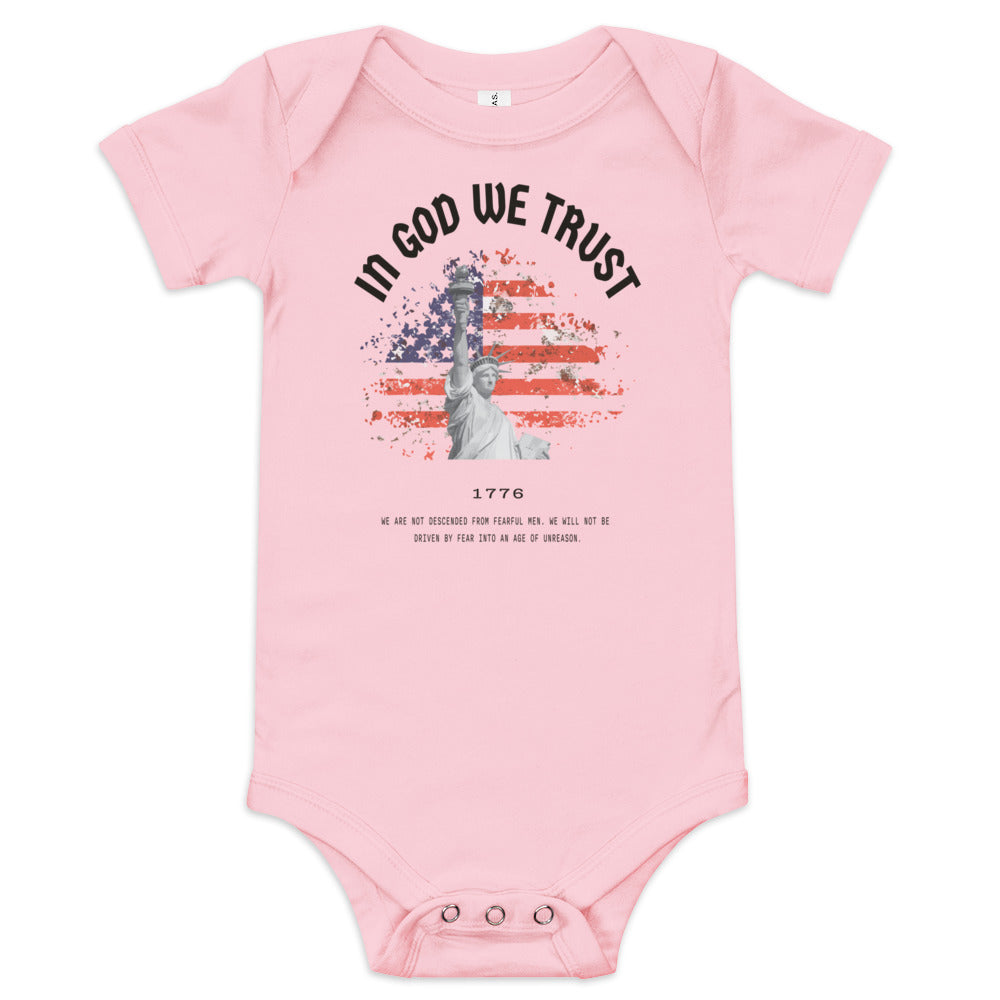 In God We Trust Red White & Blue - Baby Onesie