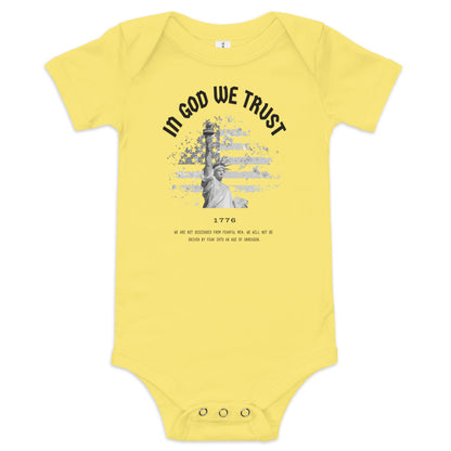 In God We Trust Lady Liberty - Baby Onesie