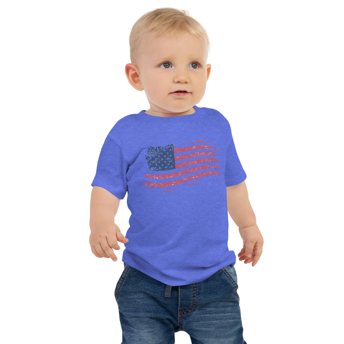 American Flag - Baby Jersey T-Shirt