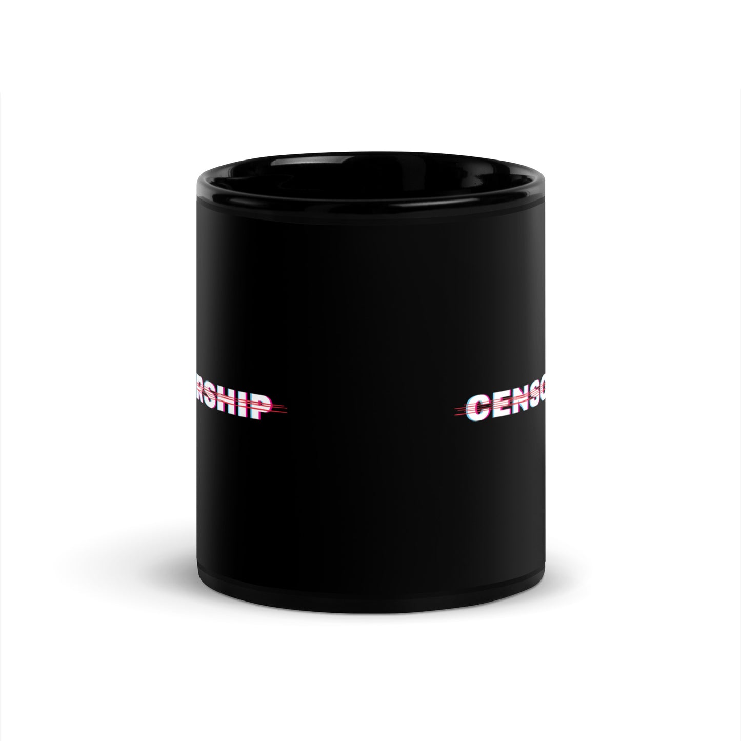 Anti-Censorship - Black Glossy Mug