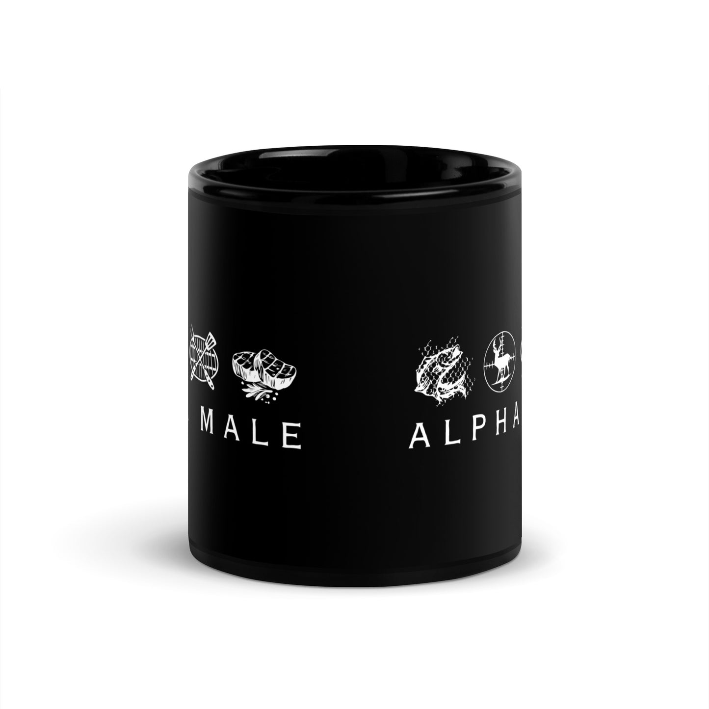 Alpha Male - Black Glossy Mug