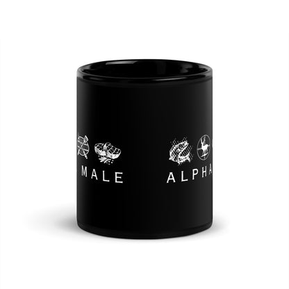 Alpha Male - Black Glossy Mug