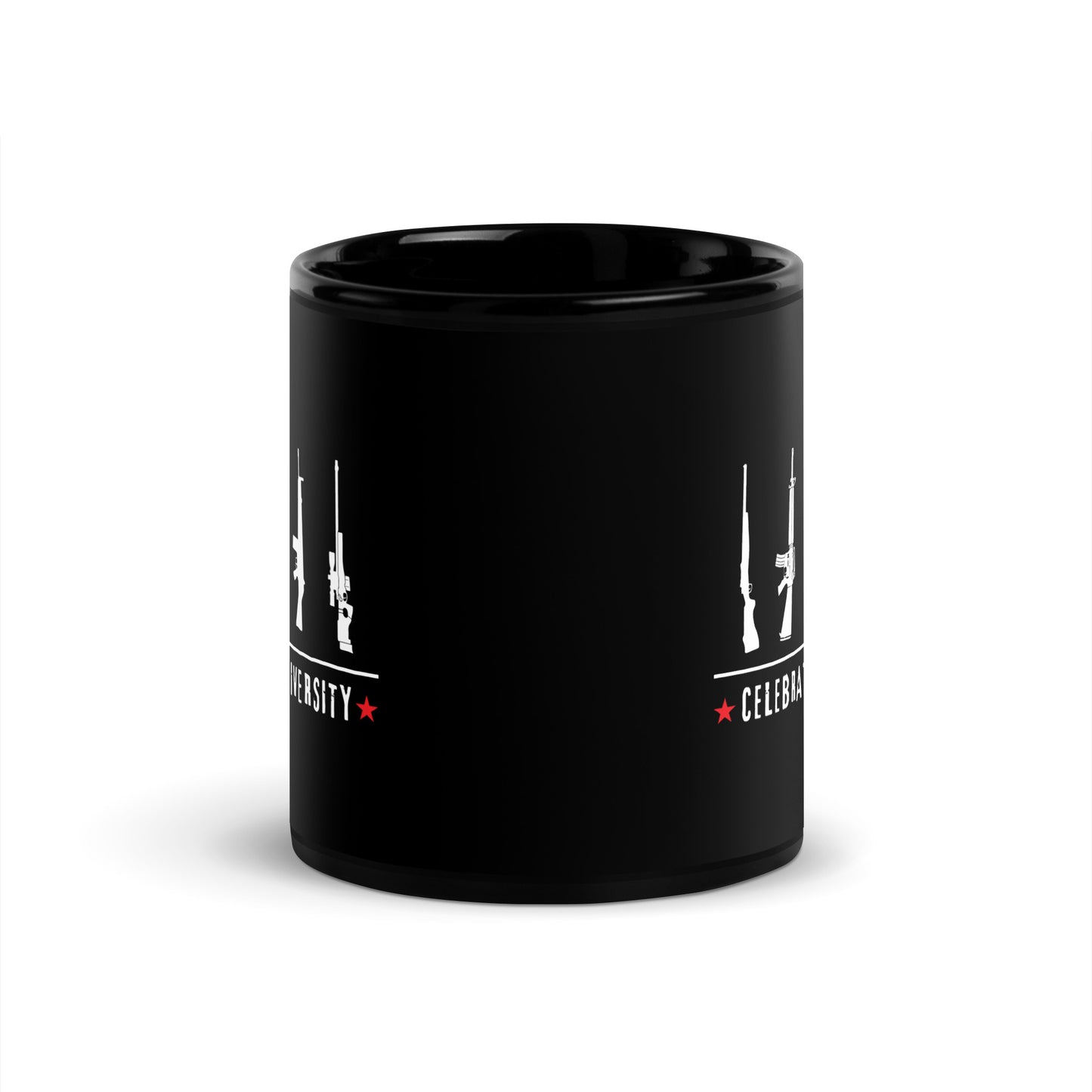 Celebrate Diversity - Black Glossy Mug