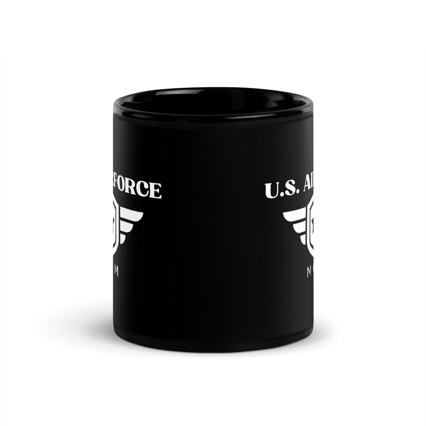 U.S. Airforce Mom - Black Glossy Mug