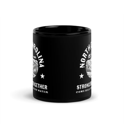 North Carolina Strong - Black Glossy Mug