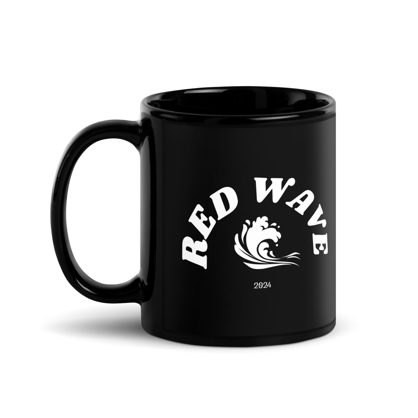 Red Wave 2024 - Black Glossy Mug