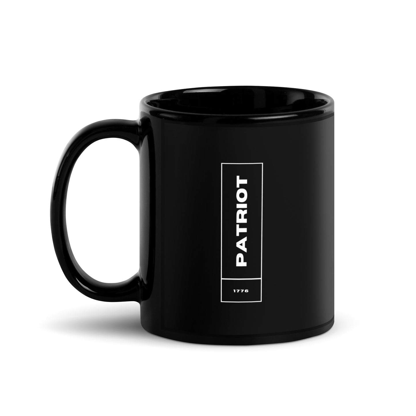 Patriot 1776 - Black Glossy Mug