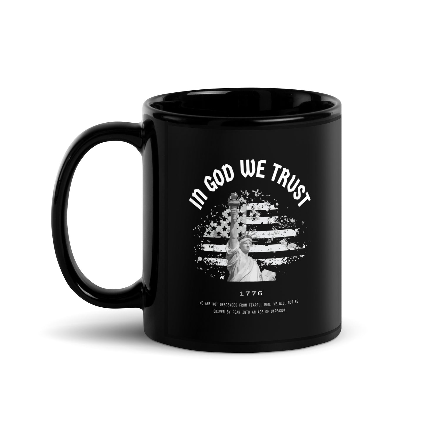 In God We Trust - Black Glossy Mug