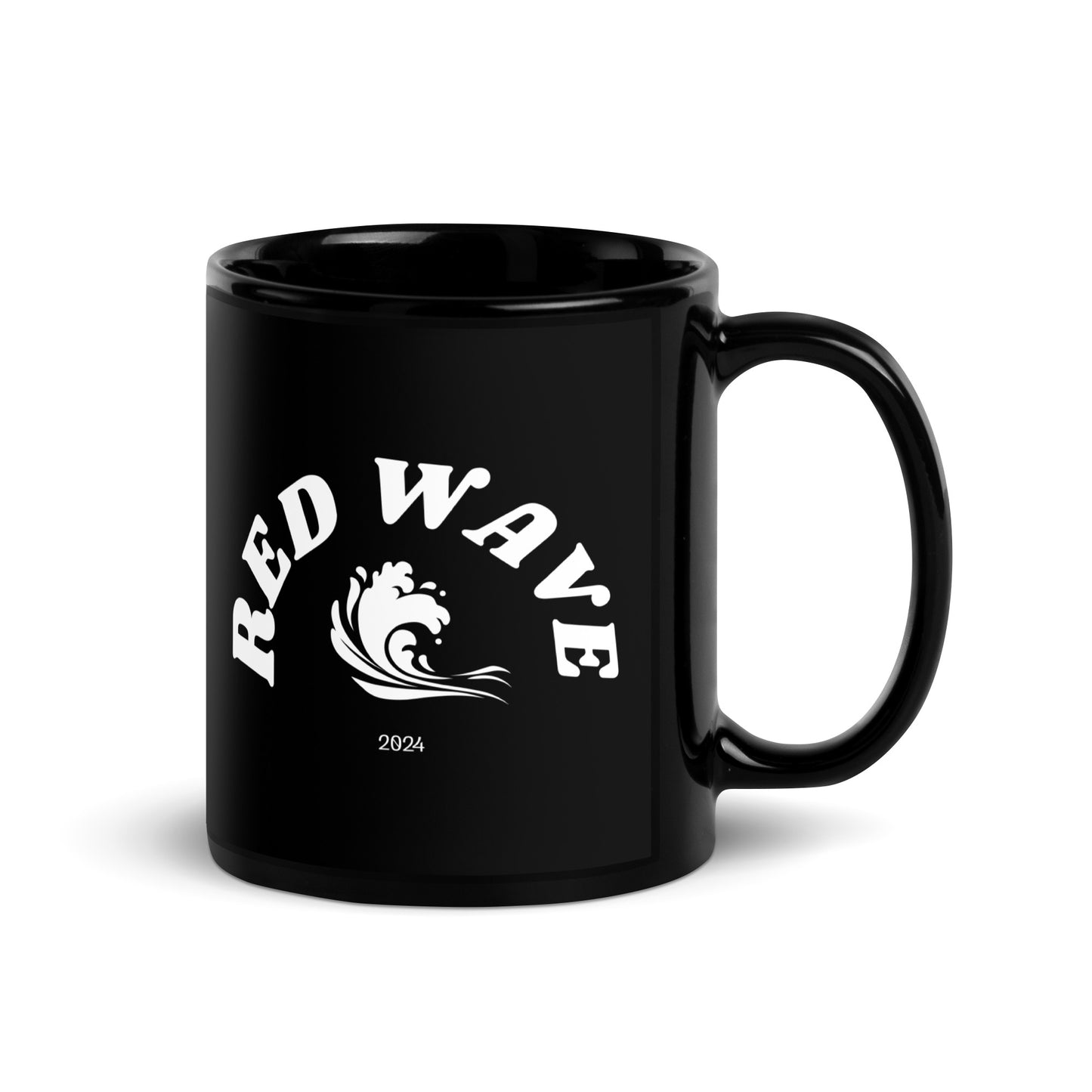 Red Wave 2024 - Black Glossy Mug