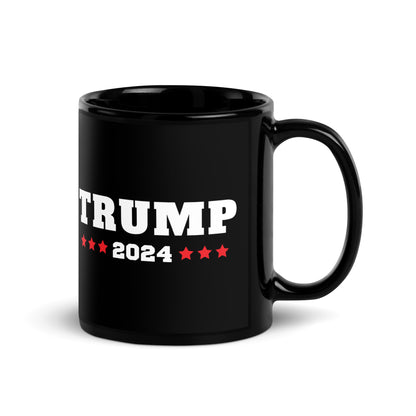 Trump 2024 - Black Glossy Mug