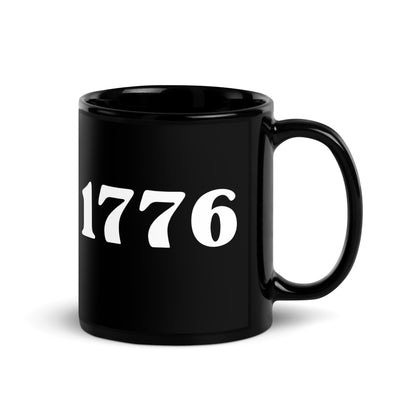 1776 - Black Glossy Mug