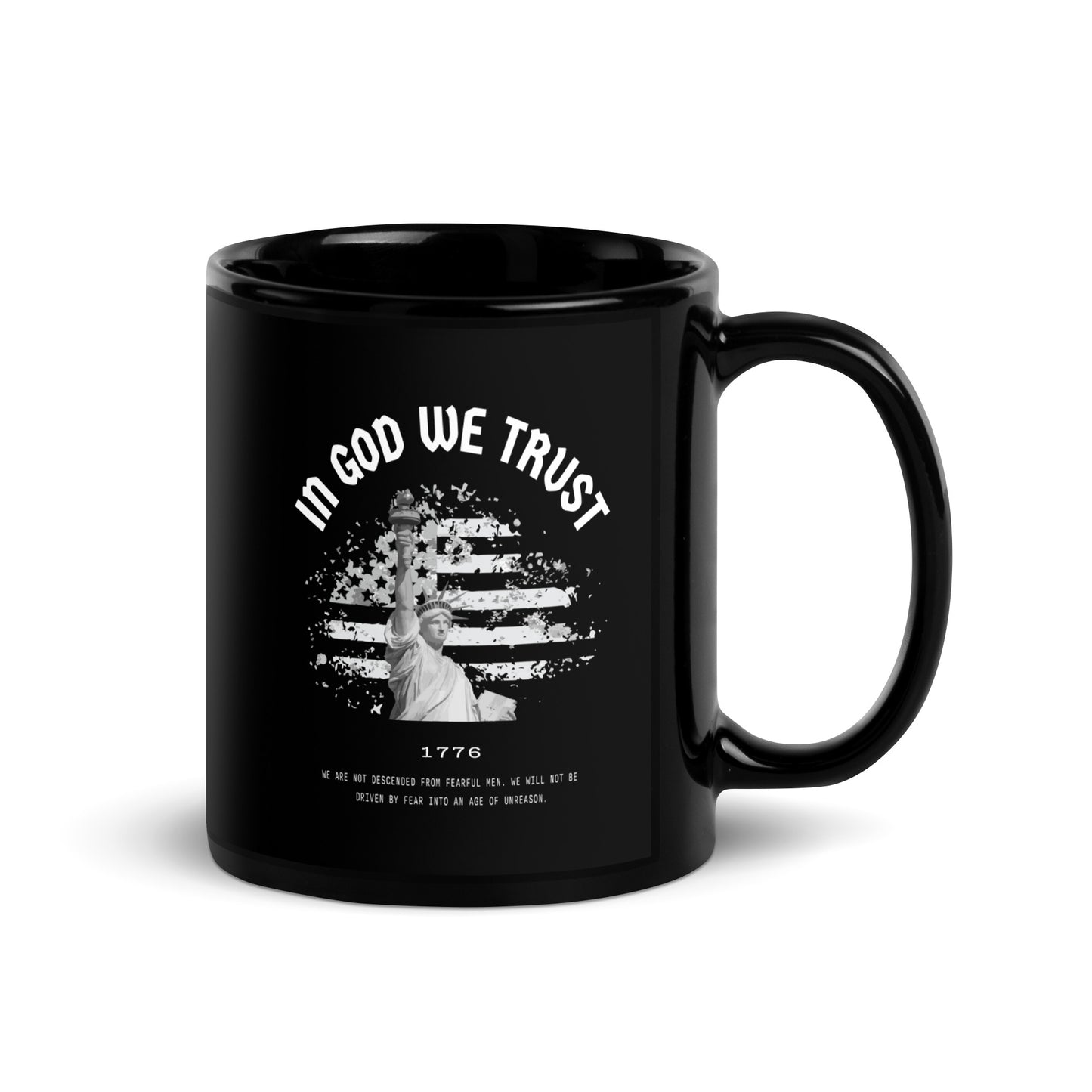 In God We Trust - Black Glossy Mug