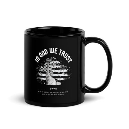 In God We Trust - Black Glossy Mug