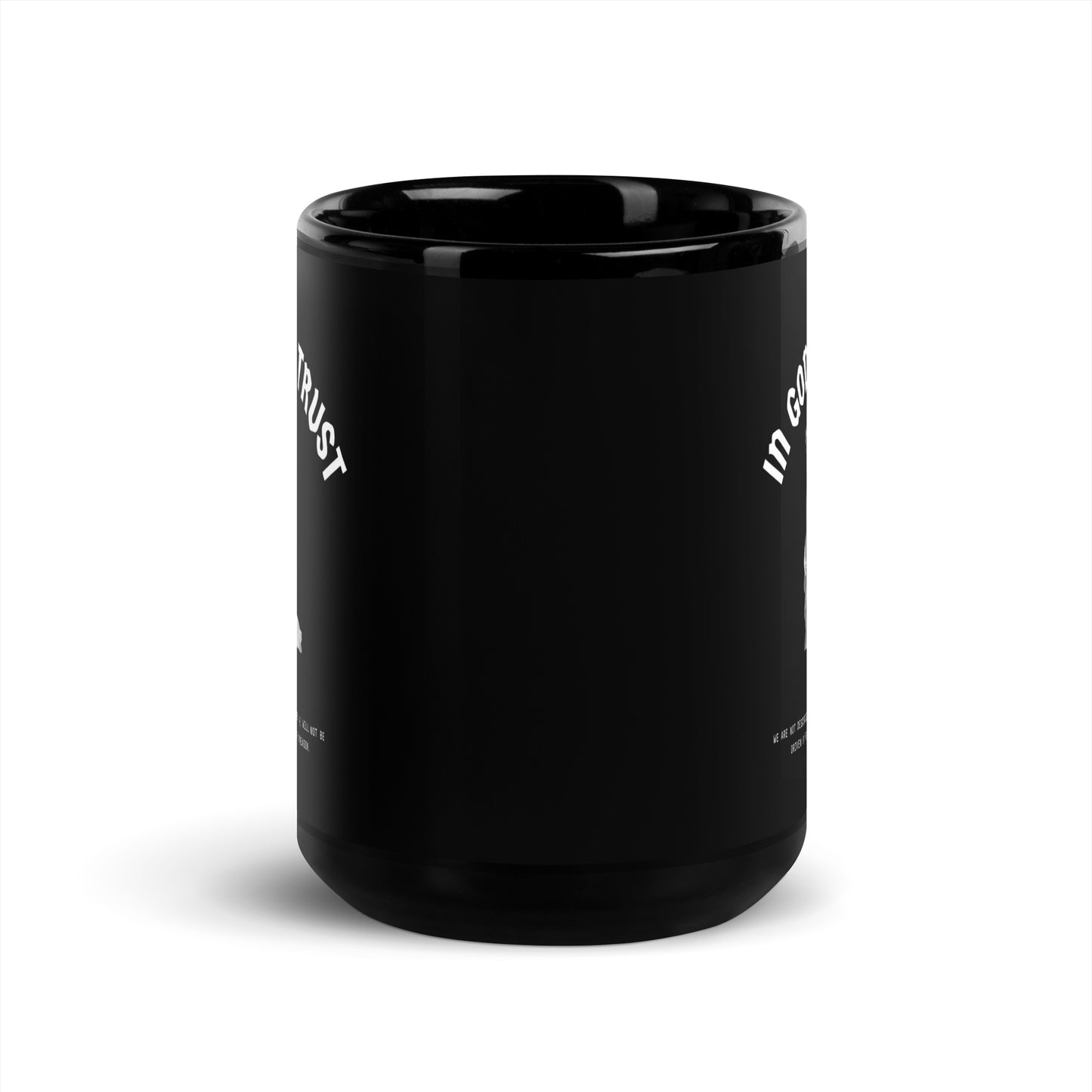 In God We Trust Lady Liberty - Black Glossy Mug