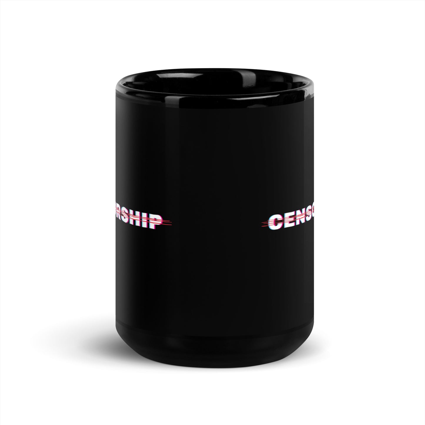 Anti-Censorship - Black Glossy Mug