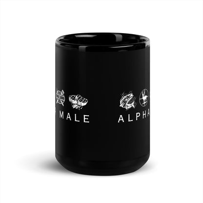 Alpha Male - Black Glossy Mug