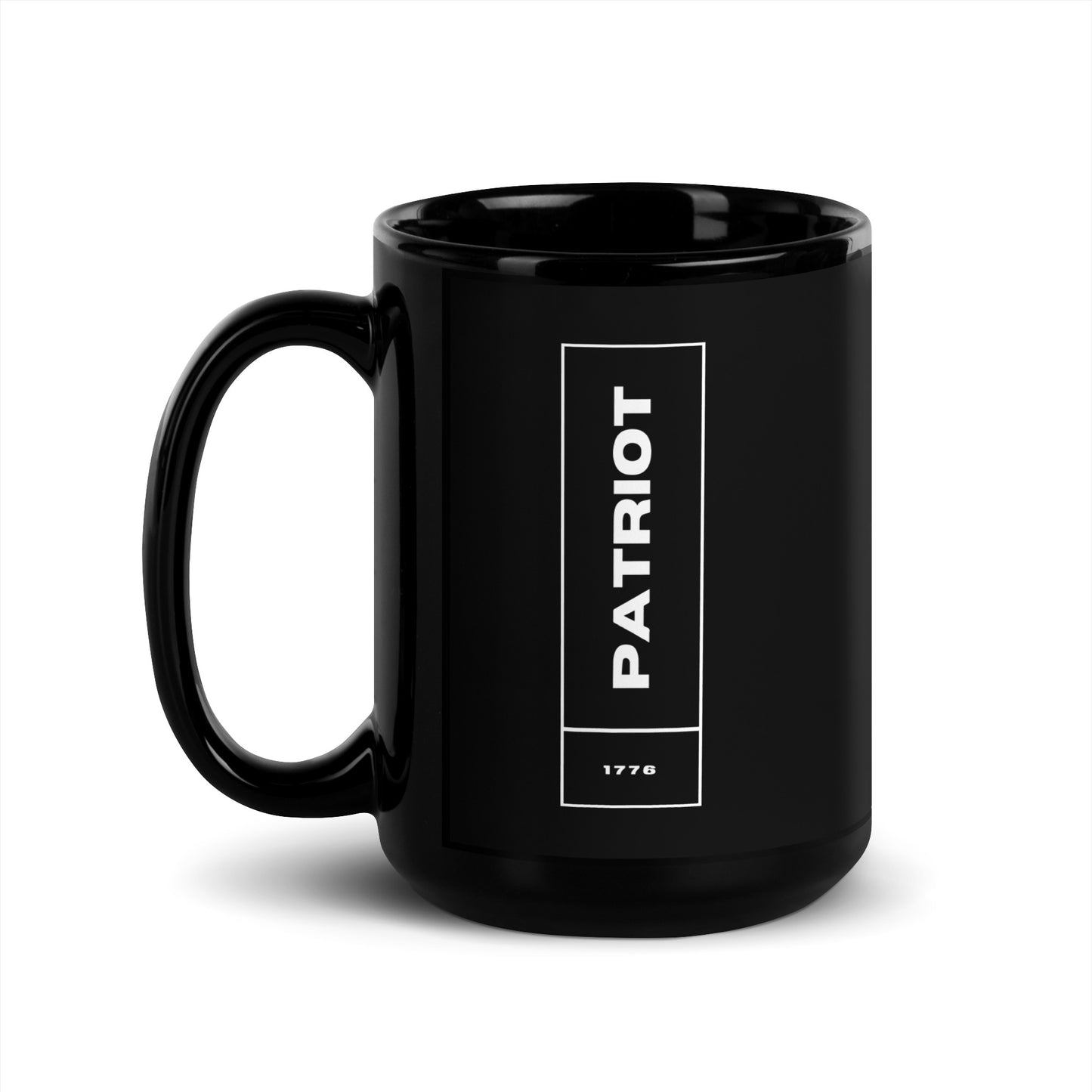 Patriot 1776 - Black Glossy Mug