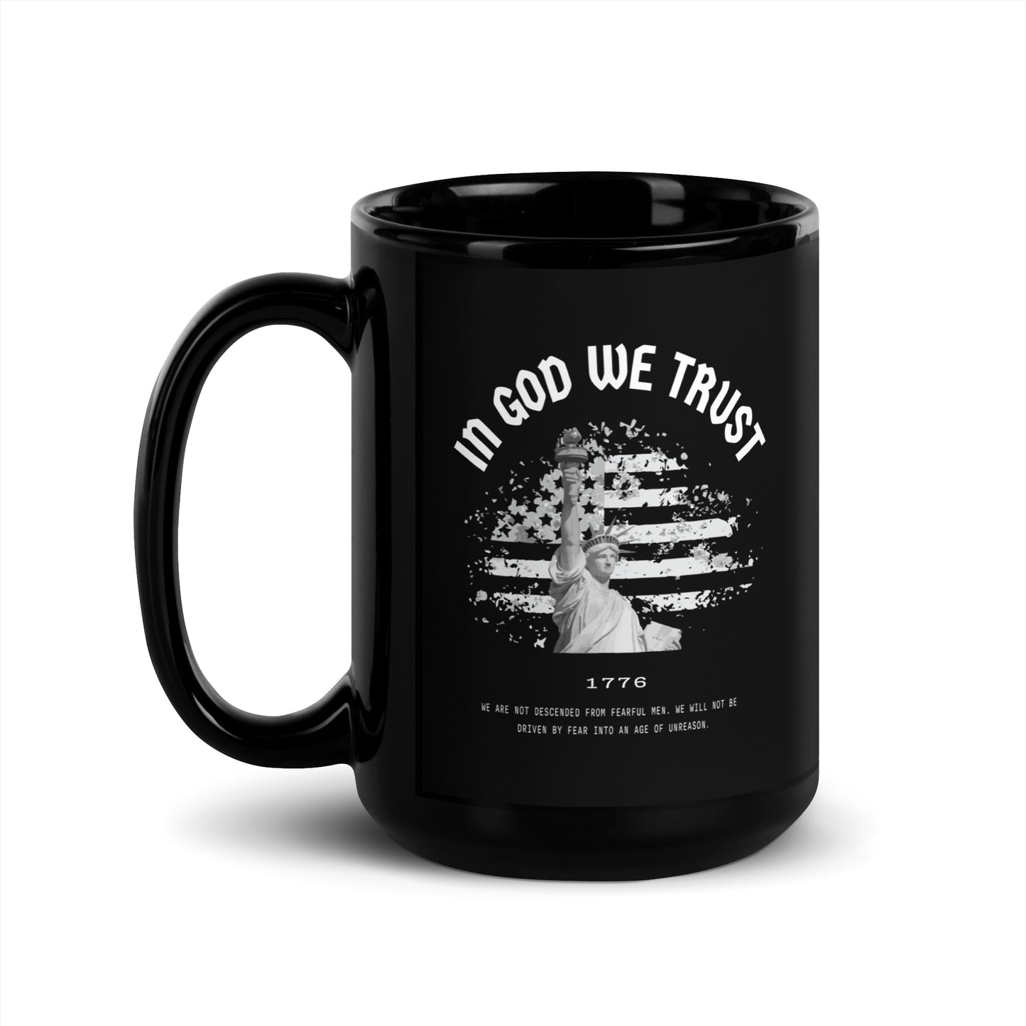 In God We Trust - Black Glossy Mug