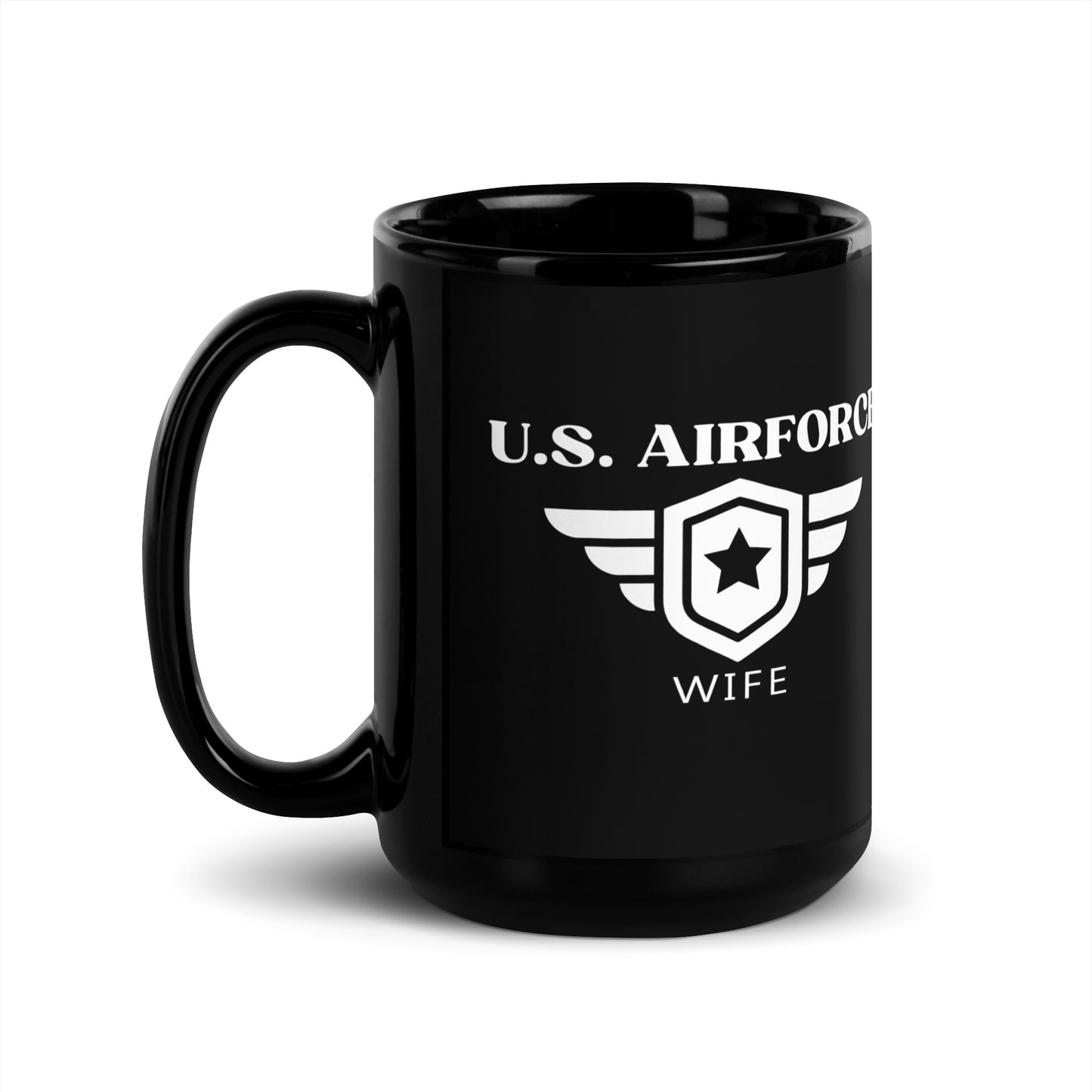 U.S. Airforce Wife - Black Glossy Mug