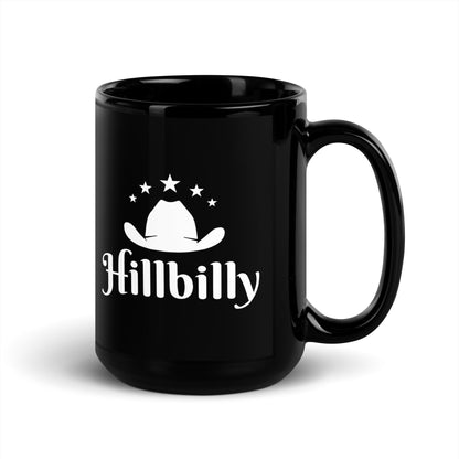 Hillbilly - Black Glossy Mug