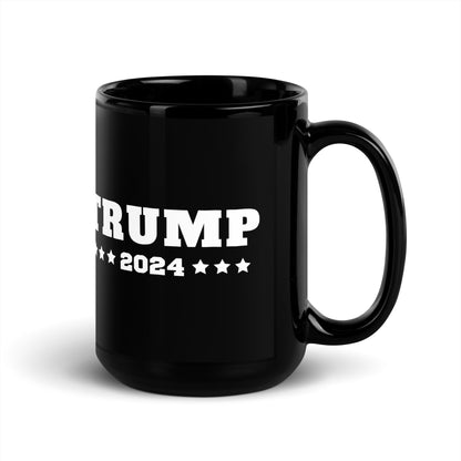 Trump 2024 - Black Glossy Mug