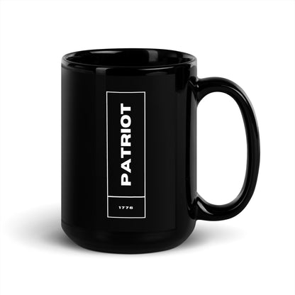 Patriot 1776 - Black Glossy Mug