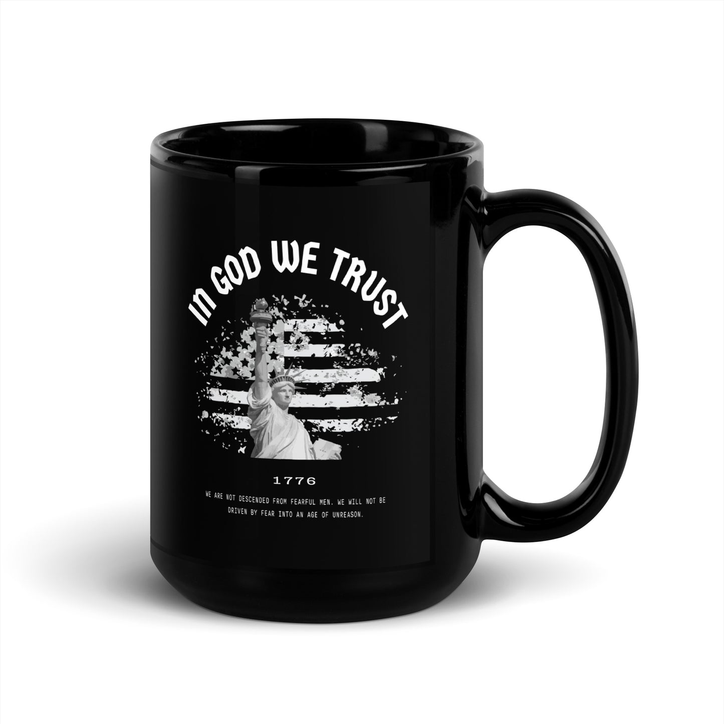 In God We Trust - Black Glossy Mug