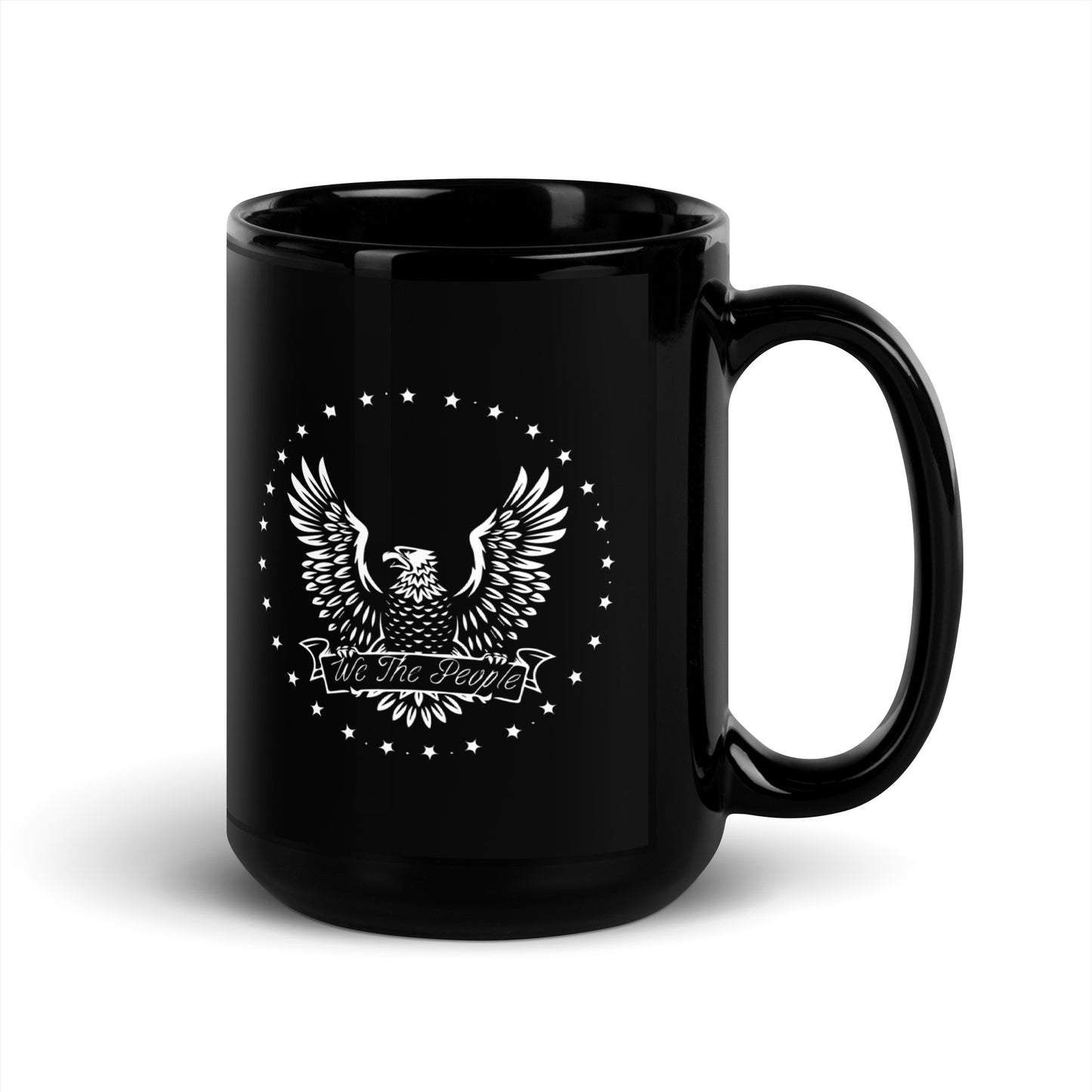 We The People - Black Glossy Mug