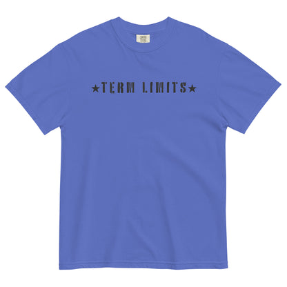 Term Limits Black Stars - Unisex Garment-Dyed Heavyweight Tee