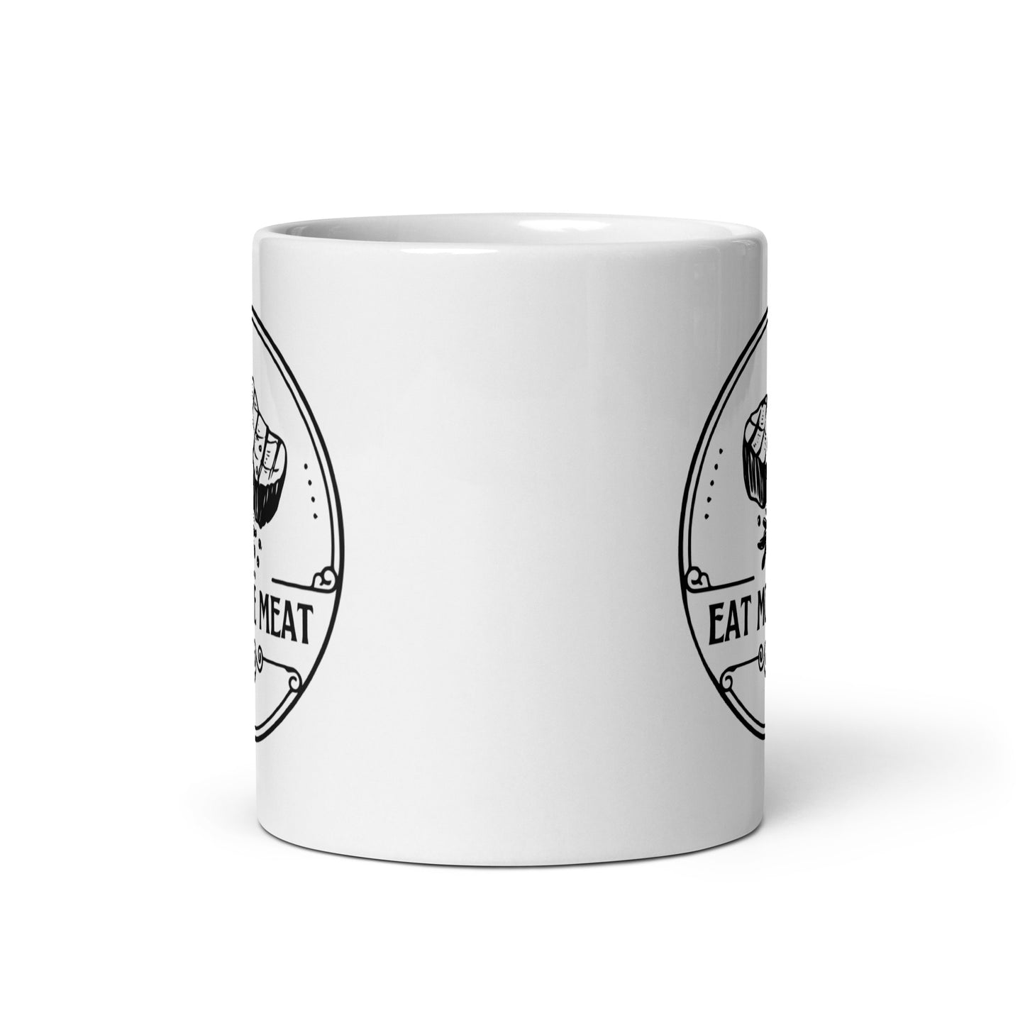 Eat More Meat - White Glossy Mug