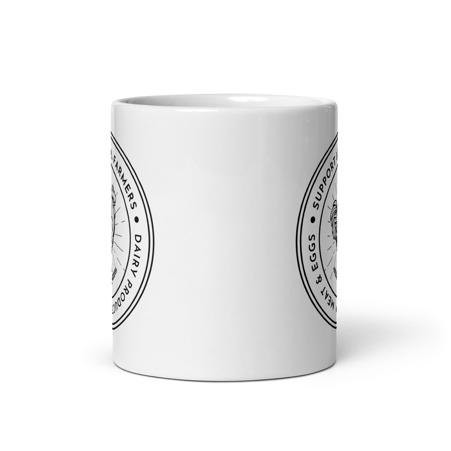 Support Local Farmers - White Glossy Mug