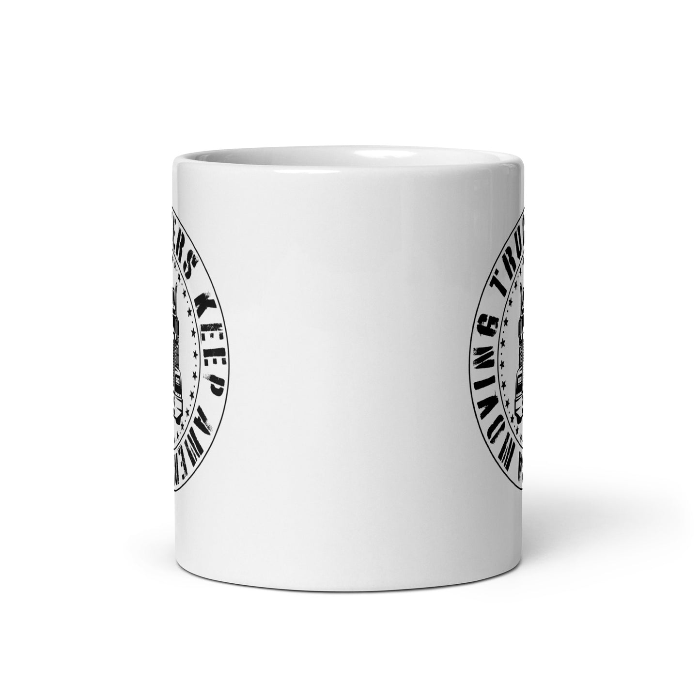 Truckers Keep America Moving - White Glossy Mug