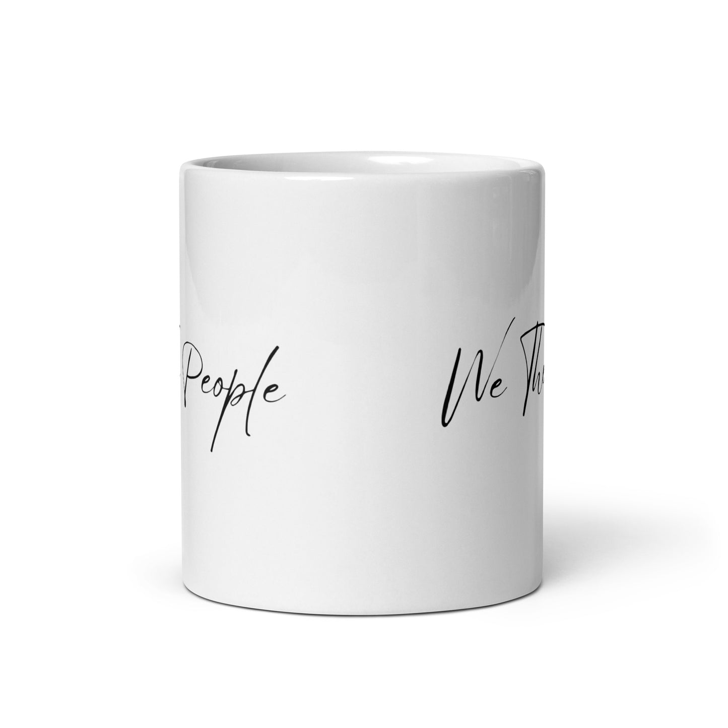 We The People Script - White Glossy Mug