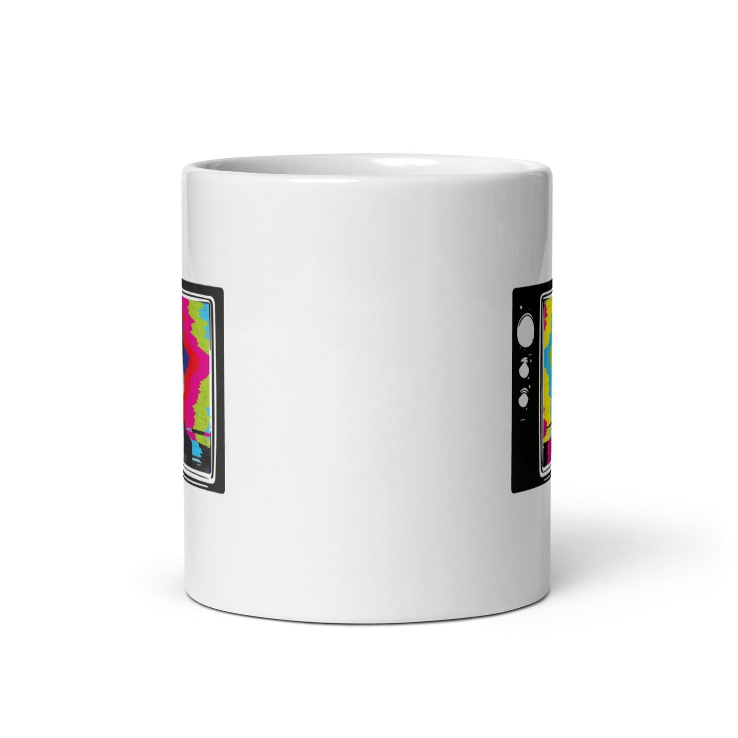 Tucker Retro TV in Color - White Glossy Mug
