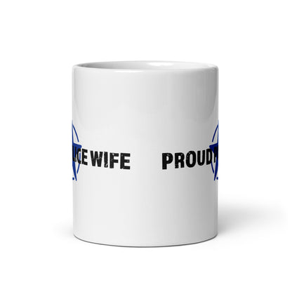 Proud Police Wife - White Glossy Mug