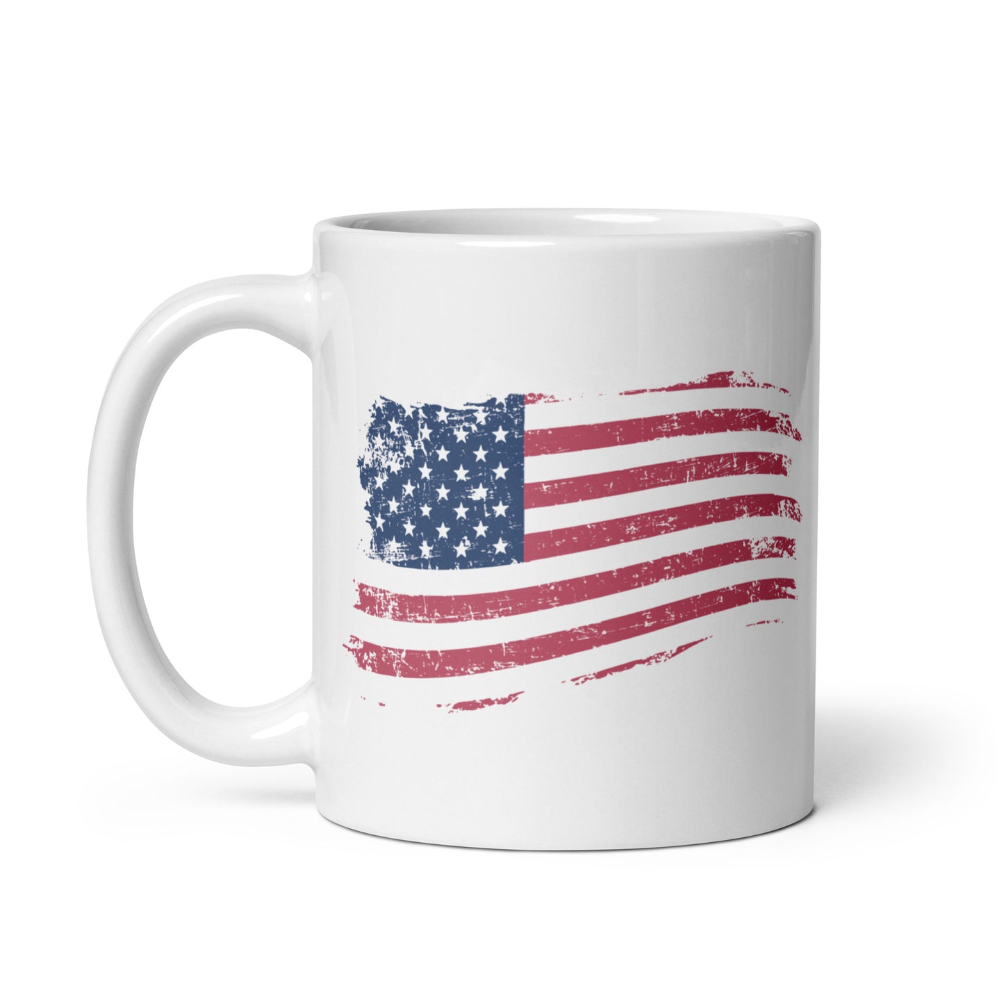 American Flag - White Glossy Mug