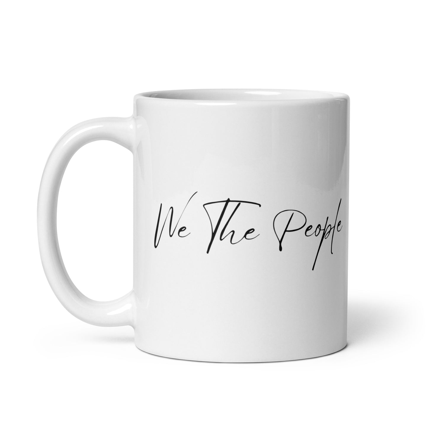 We The People Script - White Glossy Mug