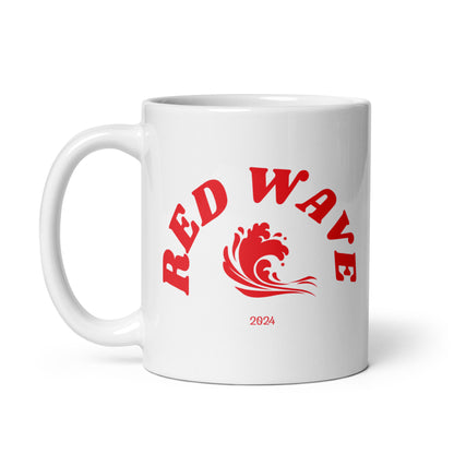 Red Wave 2024 - White Glossy Mug