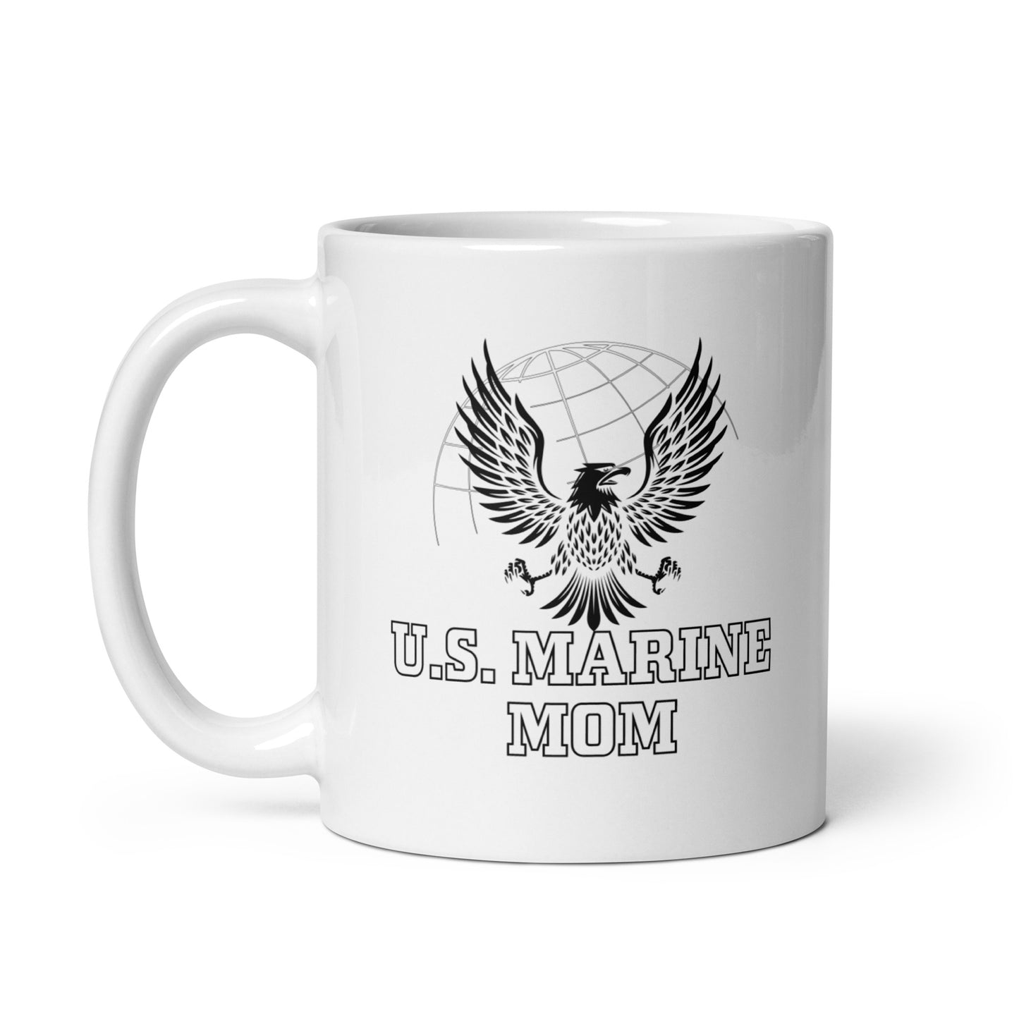 U.S. Marine Mom - White Glossy Mug