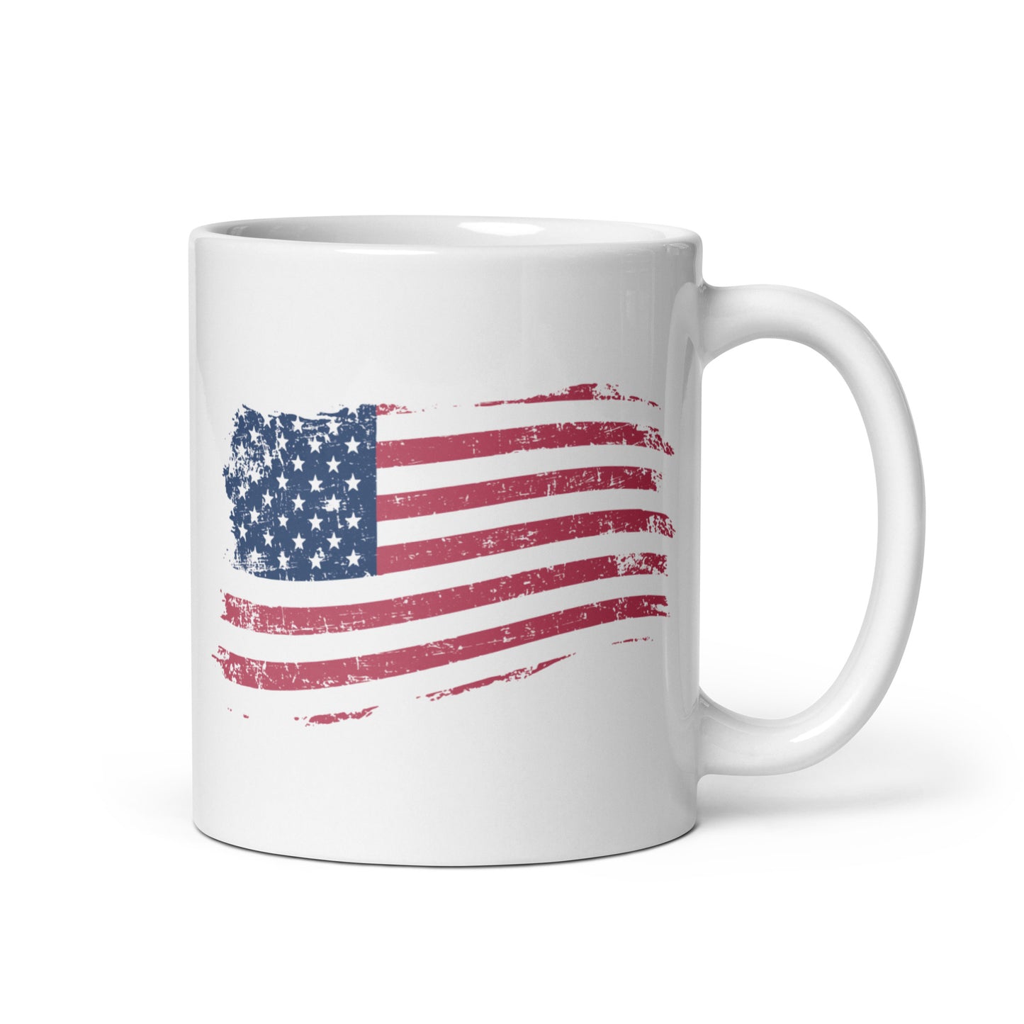 American Flag - White Glossy Mug