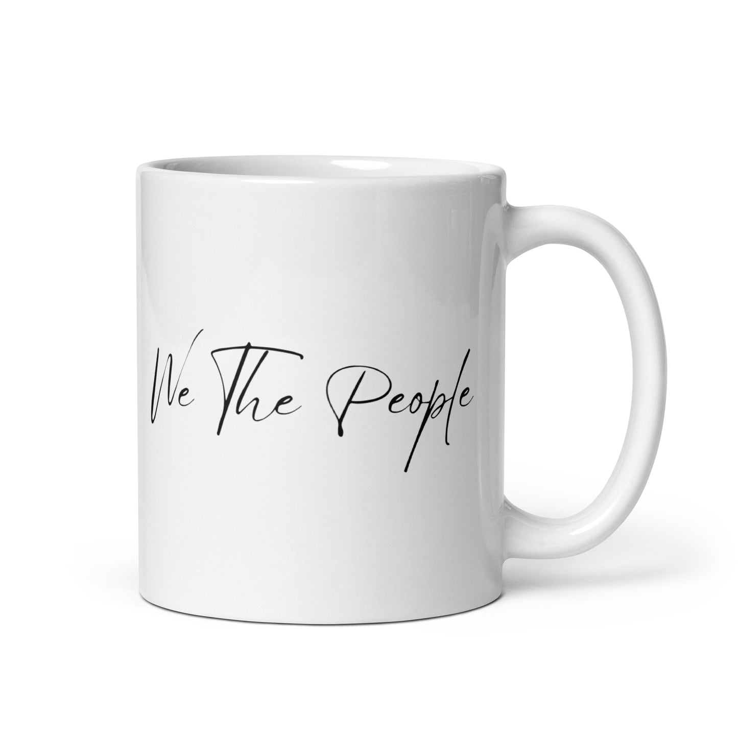 We The People Script - White Glossy Mug
