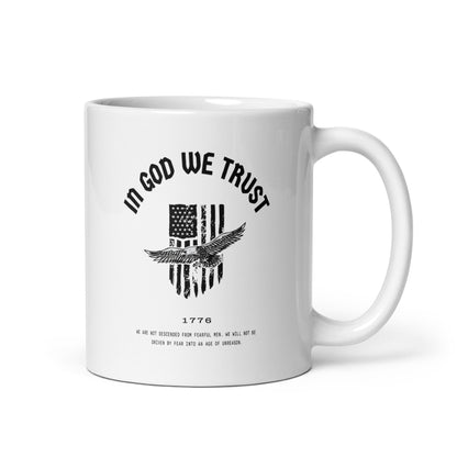 In God We Trust Eagle - White Glossy Mug