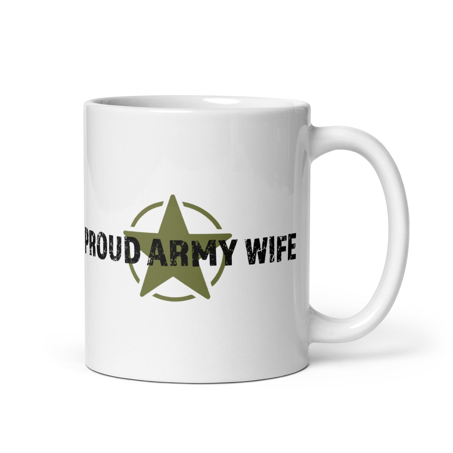 Proud Army Wife - White Glossy Mug