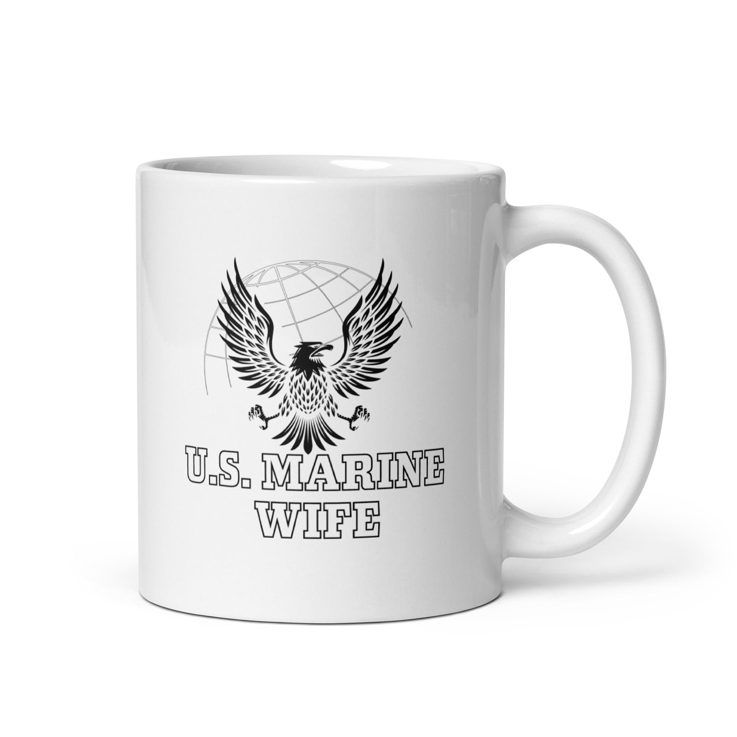 U.S. Marine Wife - White Glossy Mug