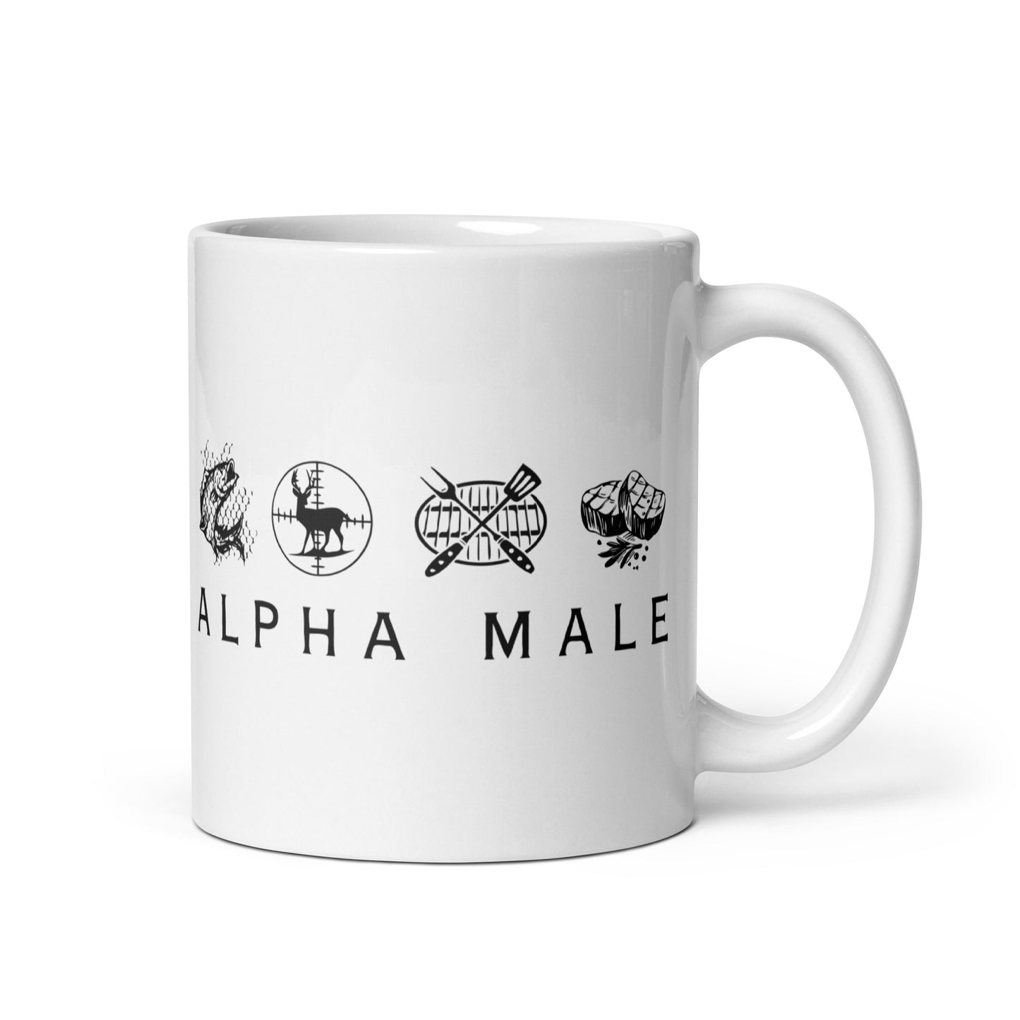 Alpha Male - White Glossy Mug