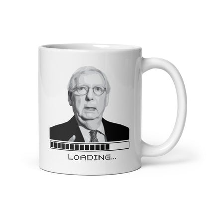 Mitch McConnell Loading - White Glossy Mug