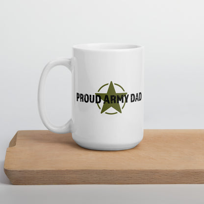 Proud Army Dad - White Glossy Mug